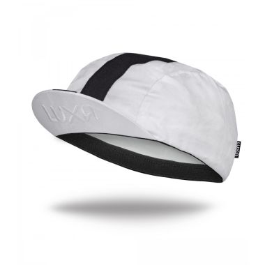 Luxa - Czapeczka Kolarska Classic Stripe White