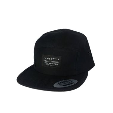 PEATY'S PUBWEAR CZAPKA PUBWEAR 5 PANEL CAP - SPEED PRODUCTS / BLACK (PPW-5PL-BLK-SPS-1) Uni